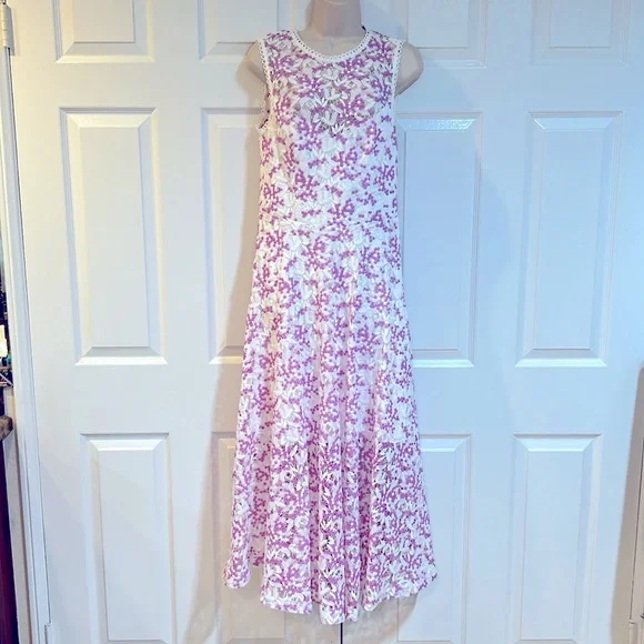 chinese dress ladies Georgina Lace Midi Dress in Red by ML Monique Lhuillier